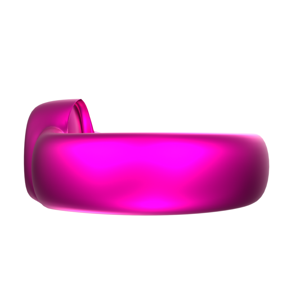 Representación 3d del objeto de anillo png