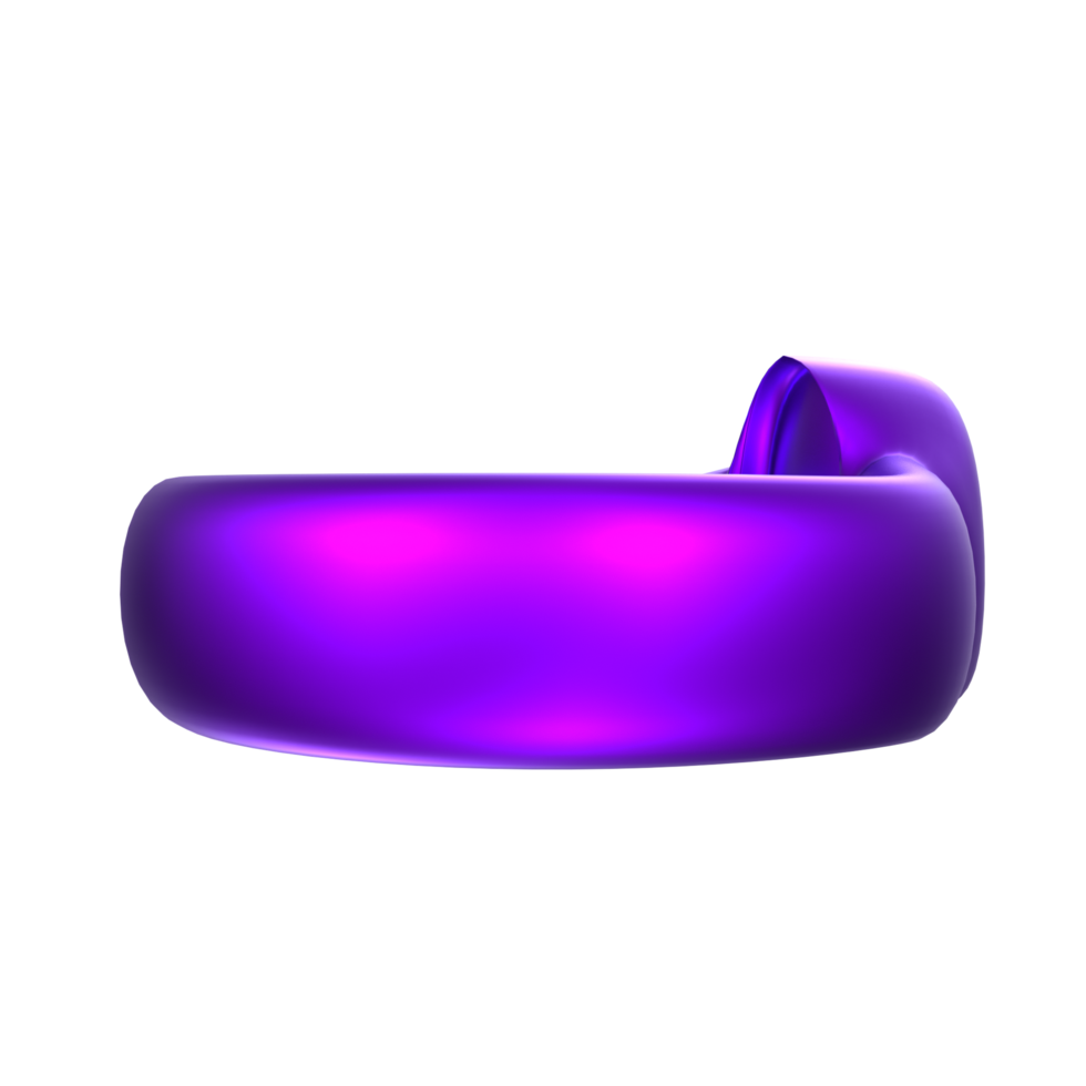 3D Rendering Of Ring Object png