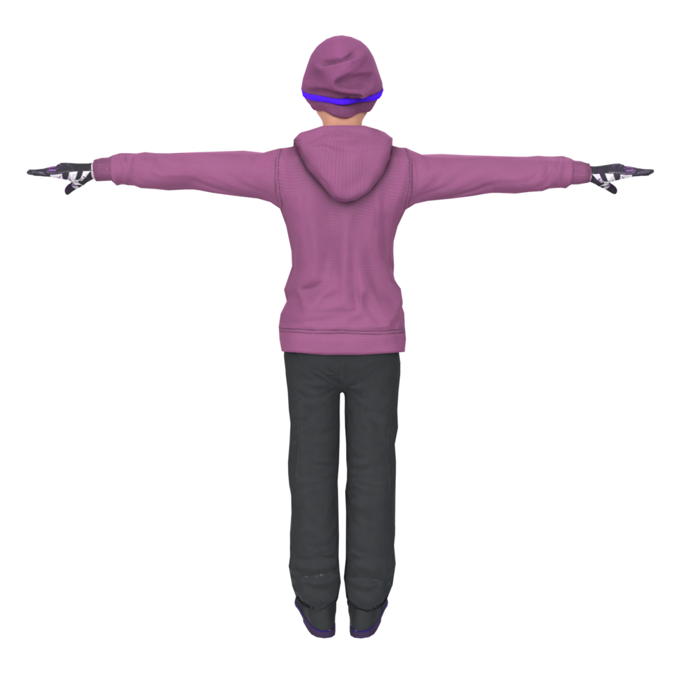 Cool boy isolated on transparent png