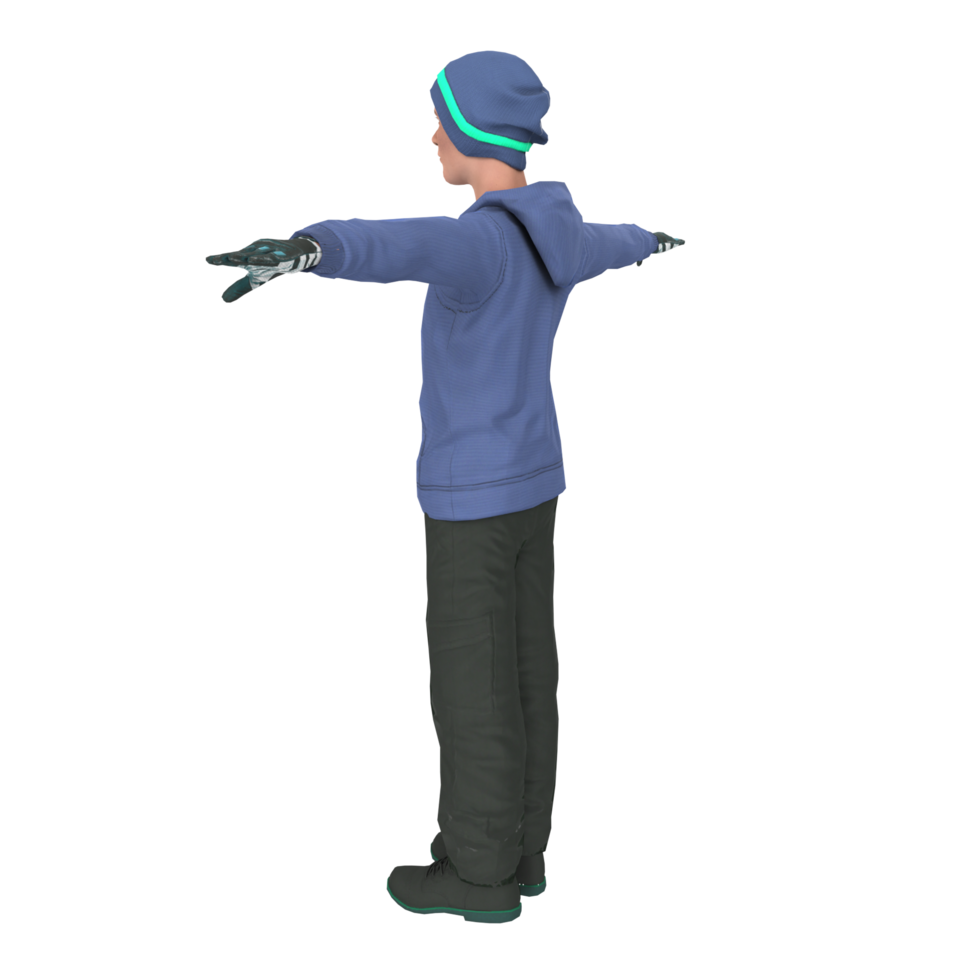 Cool boy isolated on transparent png