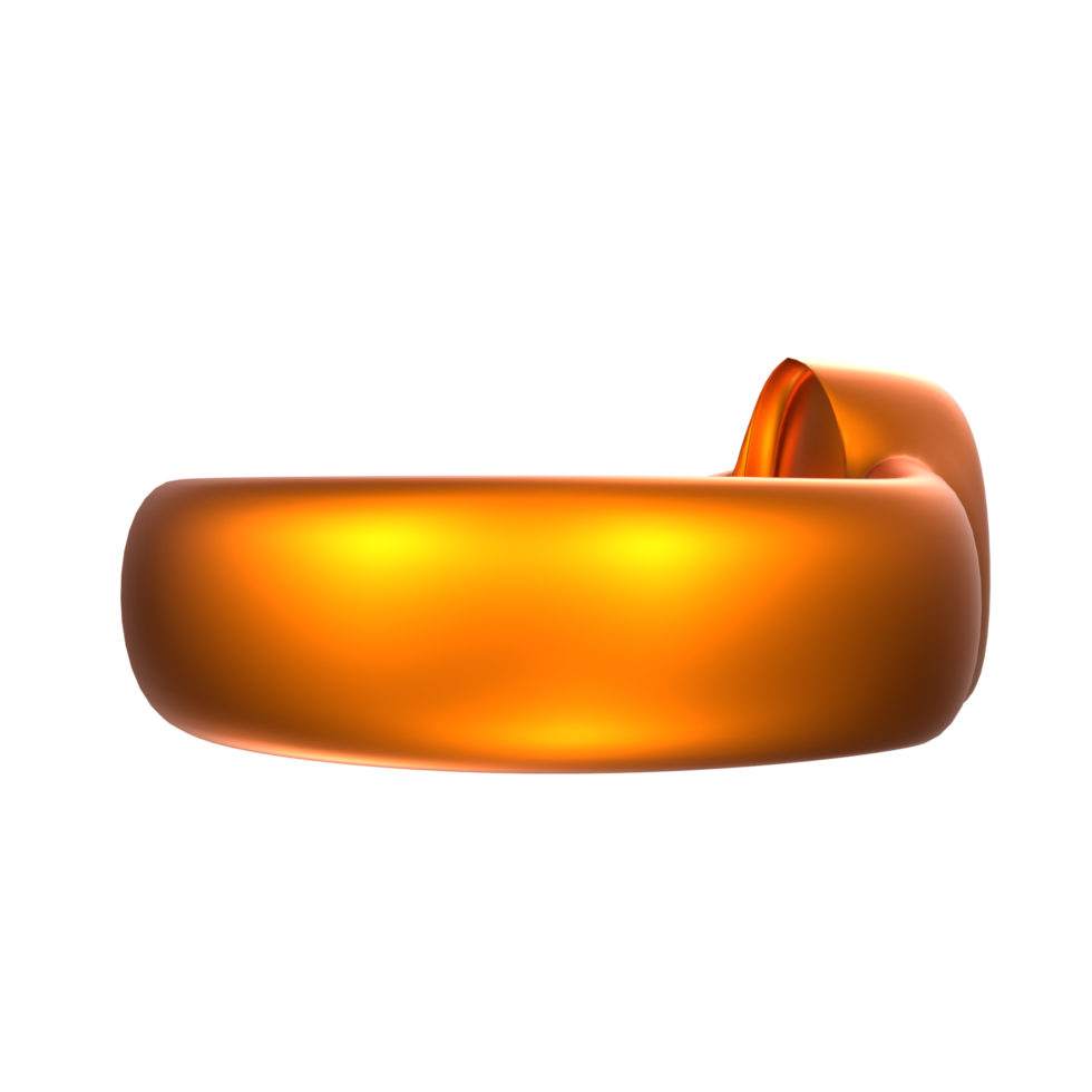 3D Rendering Of Ring Object png