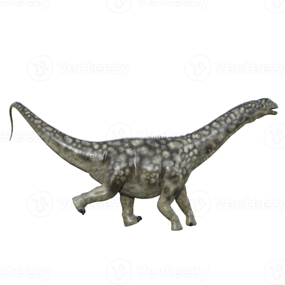 argentinosaurus dinosaurio aislado 3d hacer png