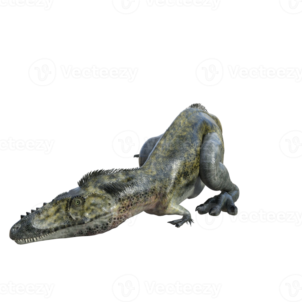 Alioramus dinosaur isolated 3d render png