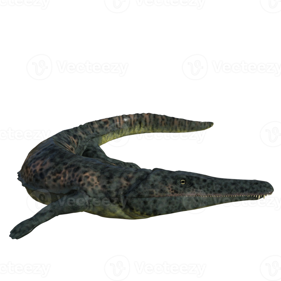 archegosaurus aislado dinosaurio 3d hacer png