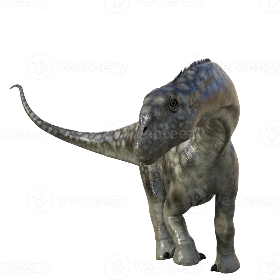 argentinosaurus dinosauro isolato 3d rendere png