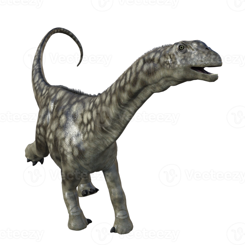 argentinosaurus dinosauro isolato 3d rendere png