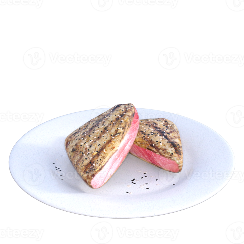 Beef steak food isolated 3d render png