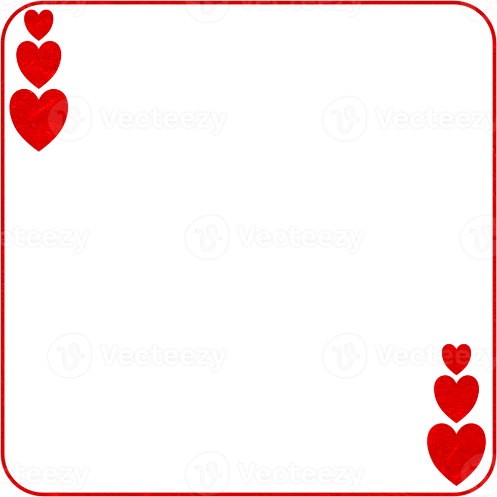Red Texture Frame With Heart png