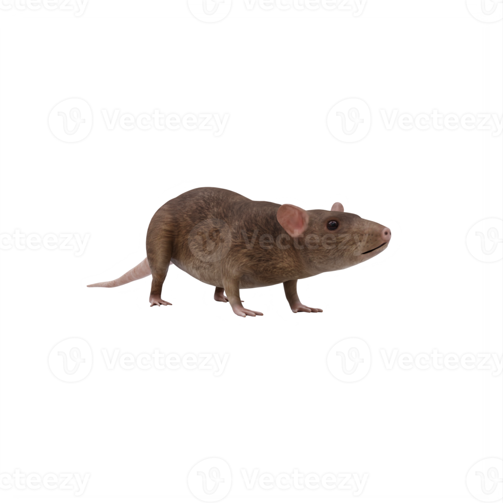 rat 3d isolé png