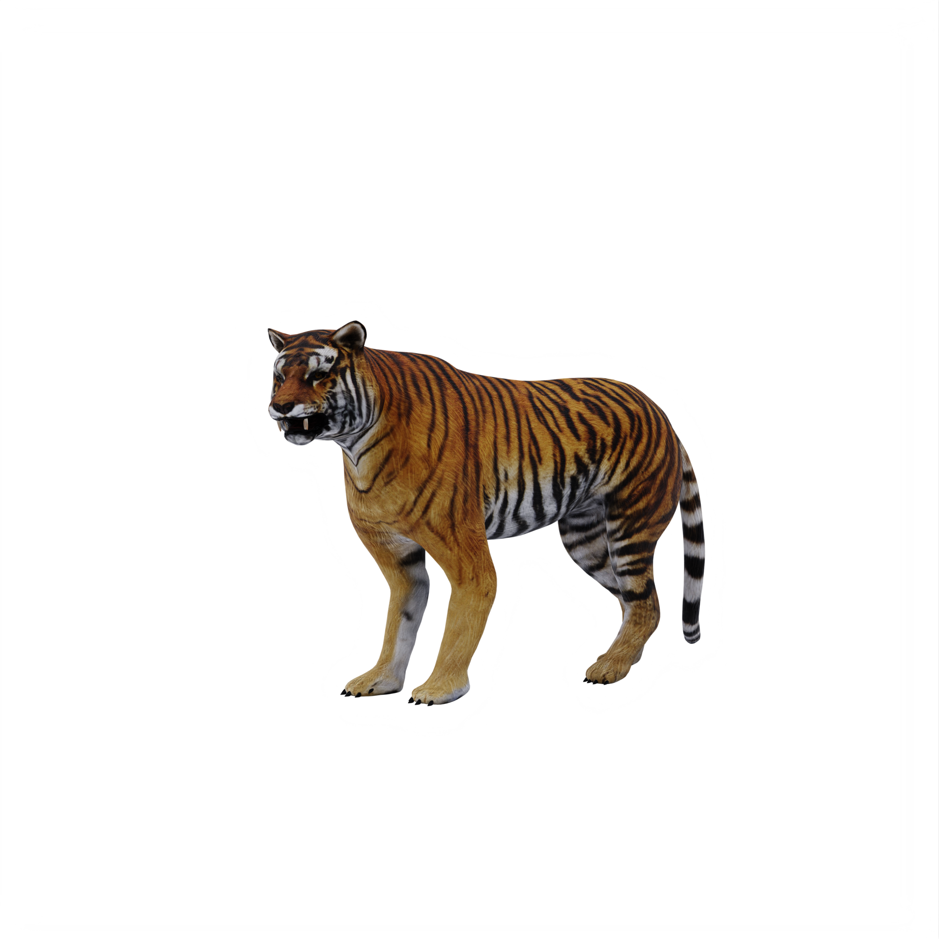 No Tigre Salta Para Fora Da Ilustração 3d PNG , 3d Art, Renderização Em 3d,  Fundo Imagem PNG e PSD Para Download Gratuito