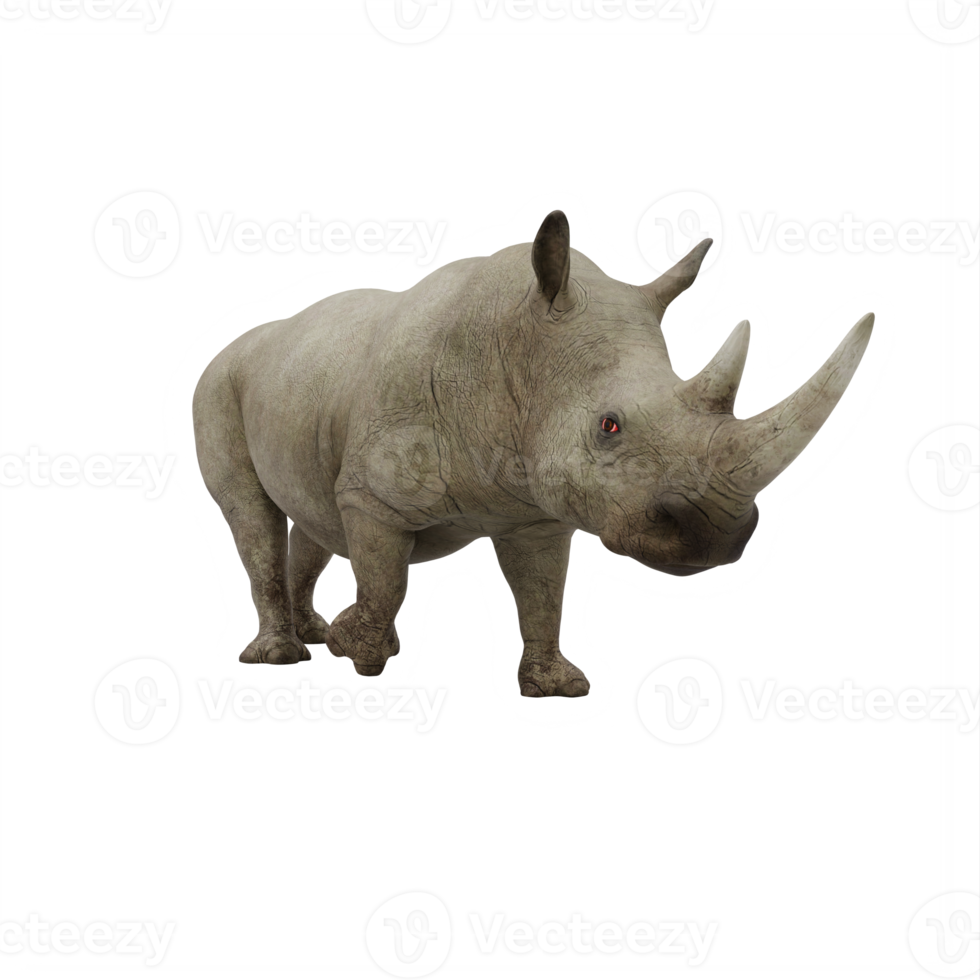 rhinocéros 3d isolé png