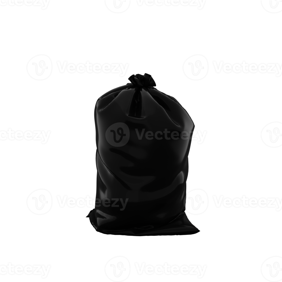 black trash bag isolated png