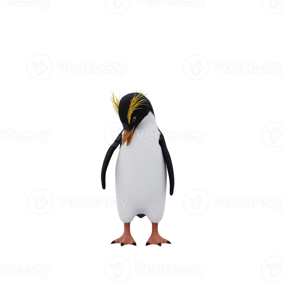 eretto crestato pinguino isolato png