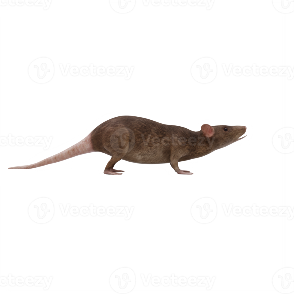 3d Rat geïsoleerd png