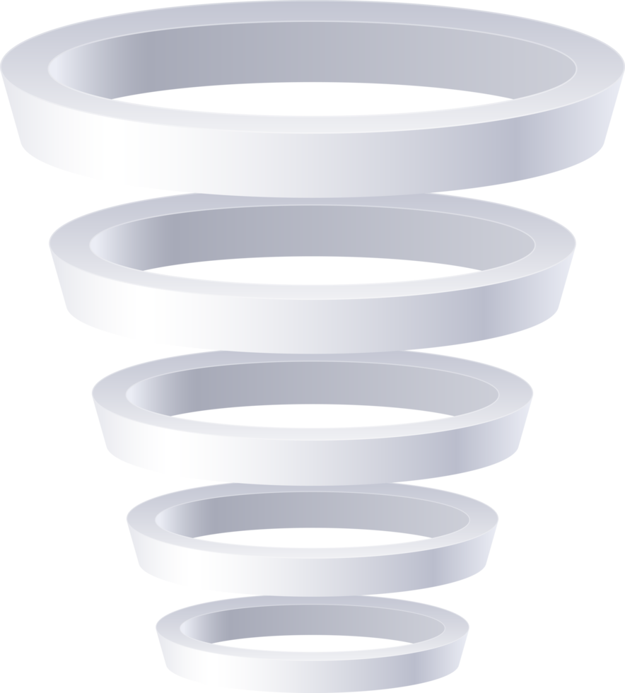 Trichter-Infografik-Präsentationsvorlage png