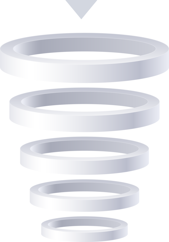 Trichter-Infografik-Präsentationsvorlage png