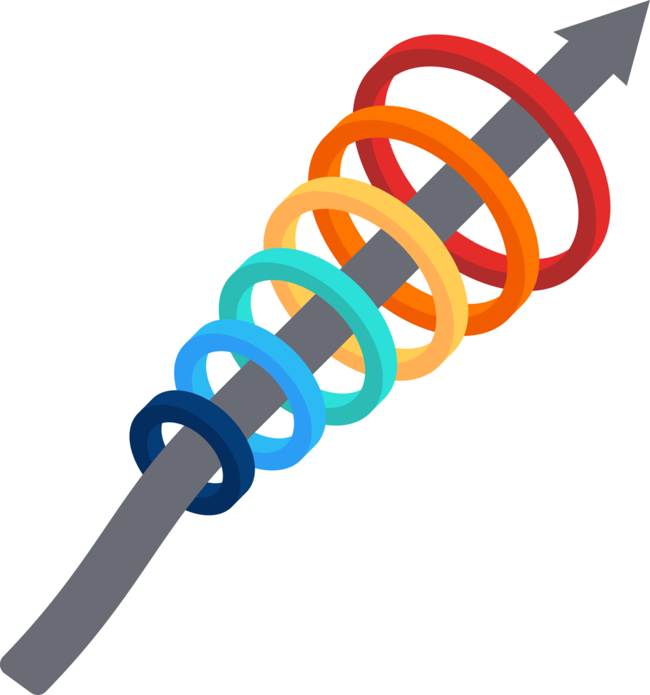 Funnel infographic presentation template png