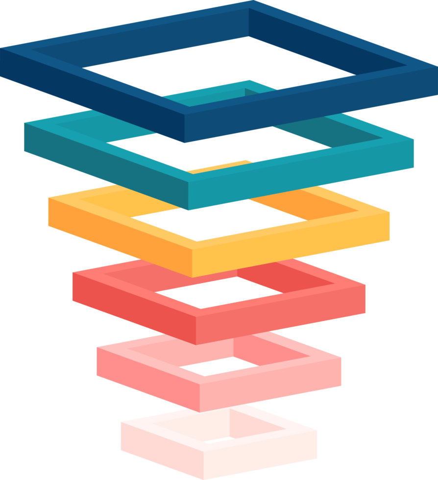 Funnel infographic presentation template png