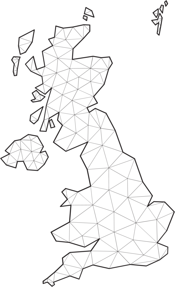 polygonal united kingdom map. png
