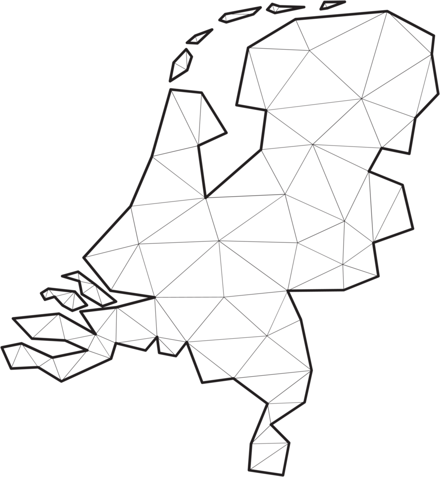 polygonal netherlands map. png