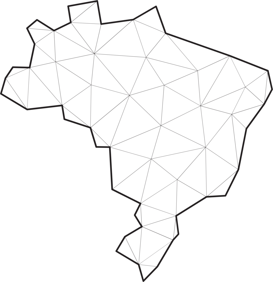 polygonal Brasilien Karta. png