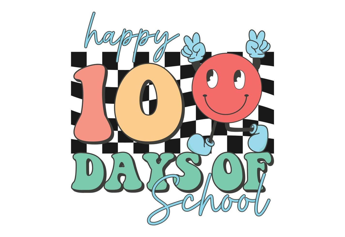 100 Days Of School, Back To School vector