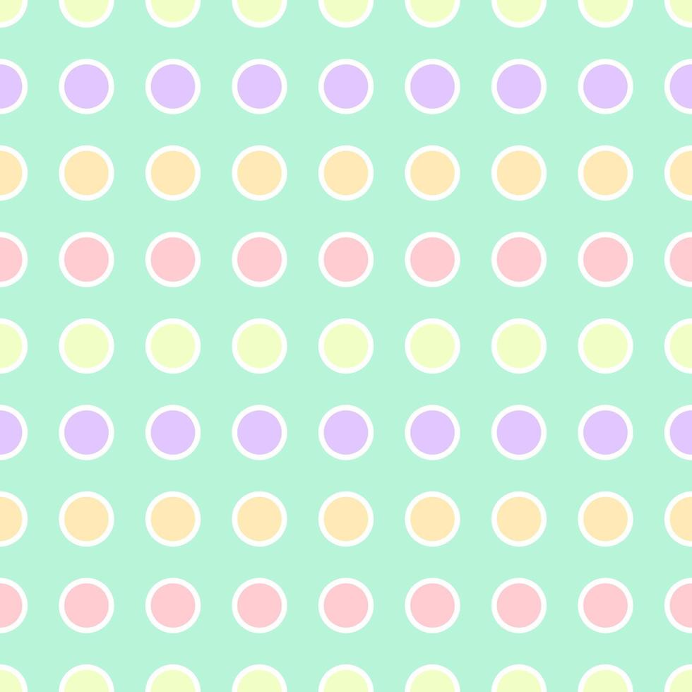 polka dot pastel colors seamless pattern background. stickers background for your DIY card, scrapbook and other handicraft decorations. dots pattern in rainbow colors vector