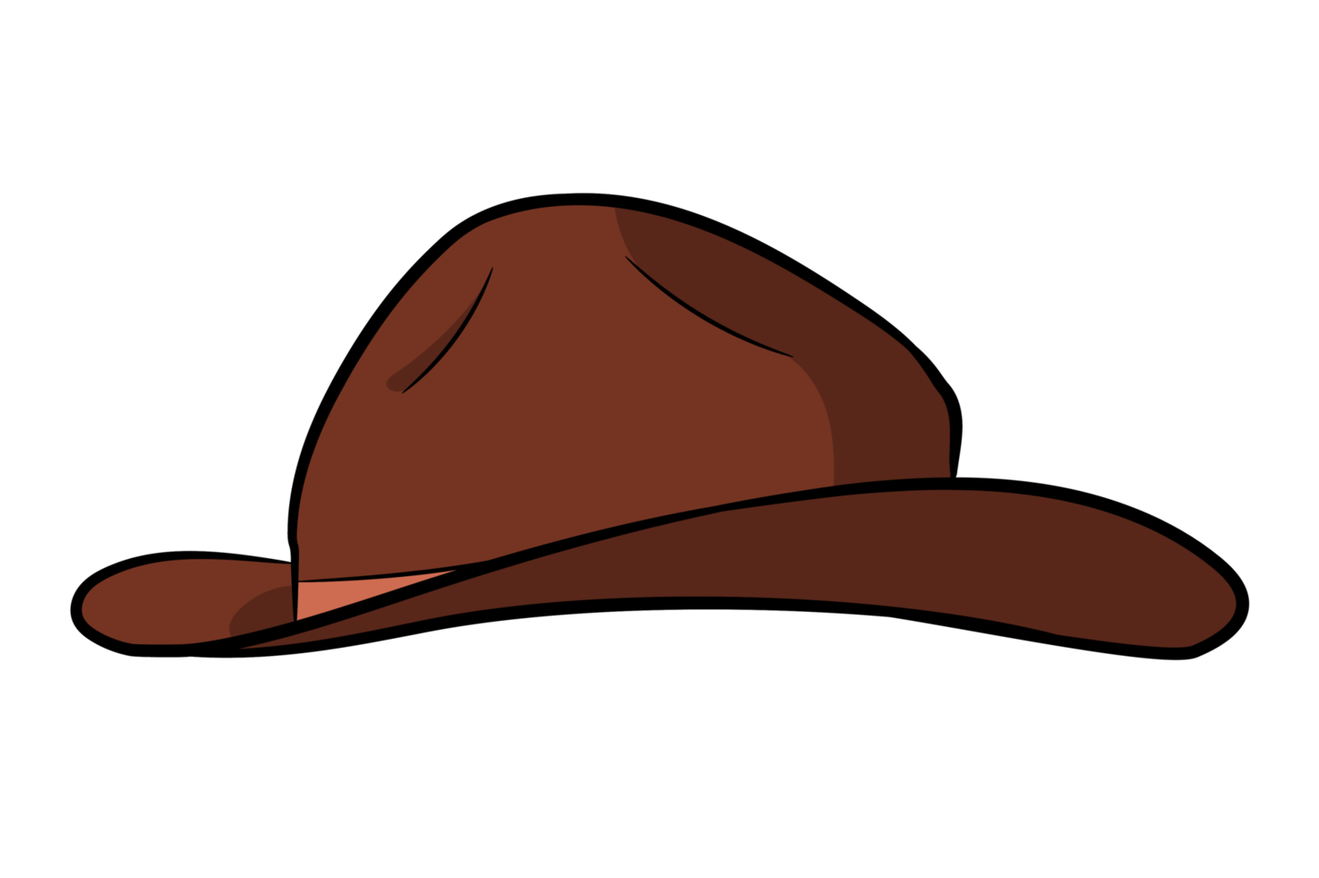 sombrero de vaquero marrón png
