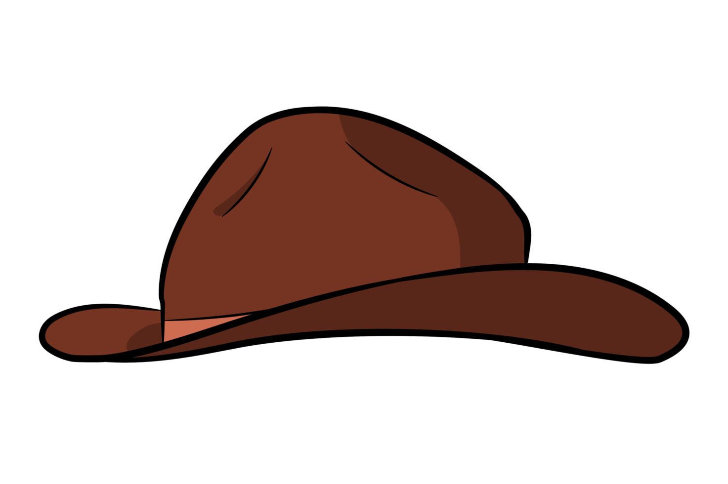 Brown cowboy hat 18877009 png