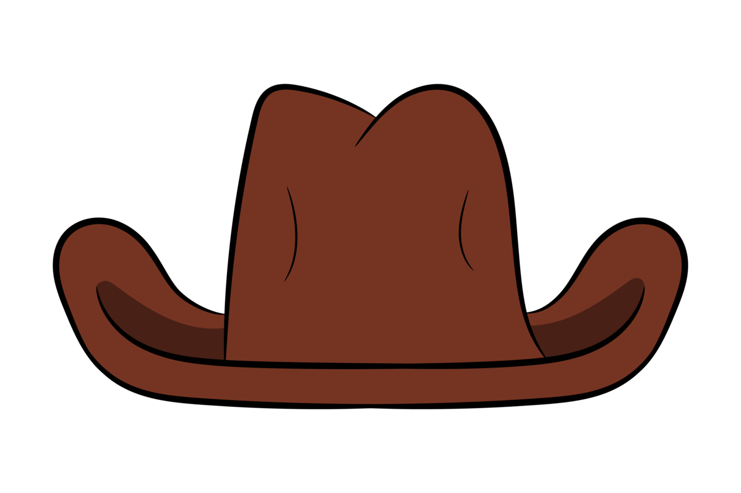 Brown Cowboy hat png