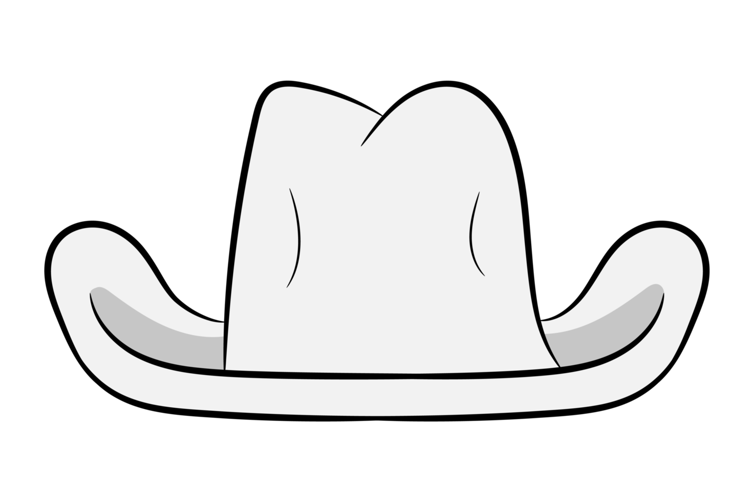 chapéu de cowboy branco png