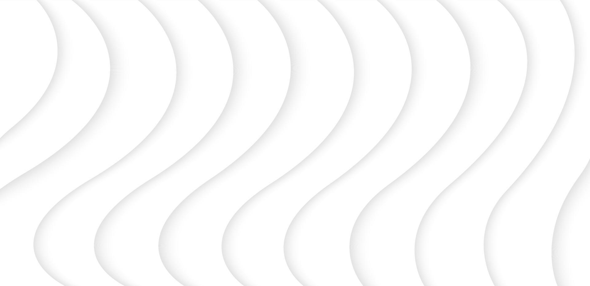 White Clean Minimal Wavy Abstract Vector Background