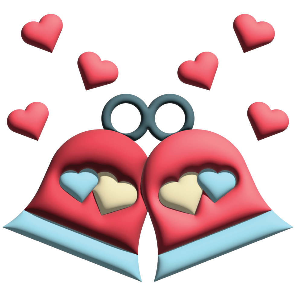 amor de casamento de sinos png