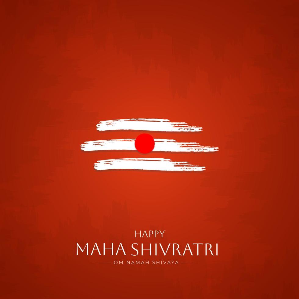 feliz maha shivaratri diseño de publicaciones en redes sociales vector