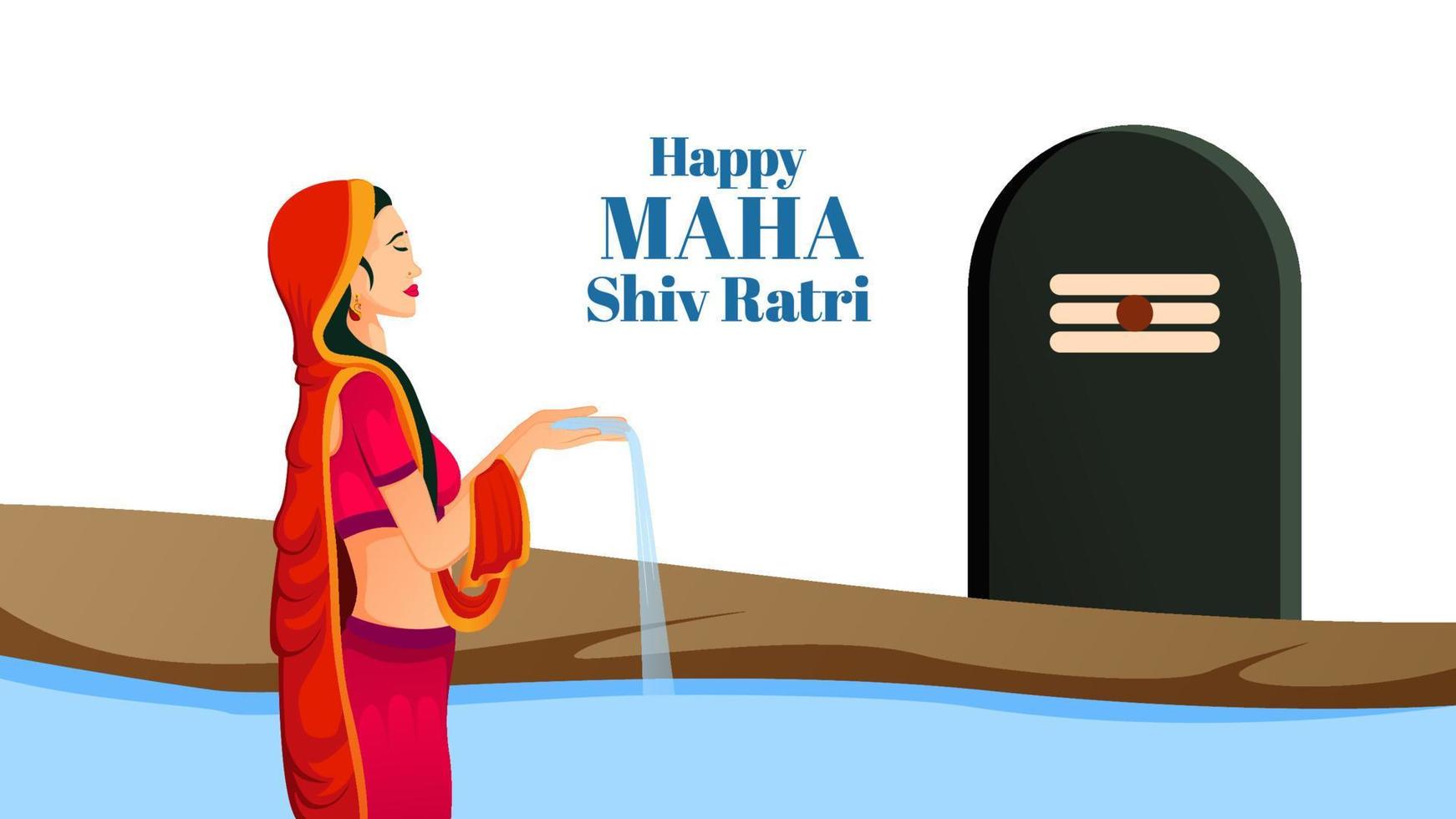 Happy Maha Shivratri Vector, Shiv Ratri Vector. vector