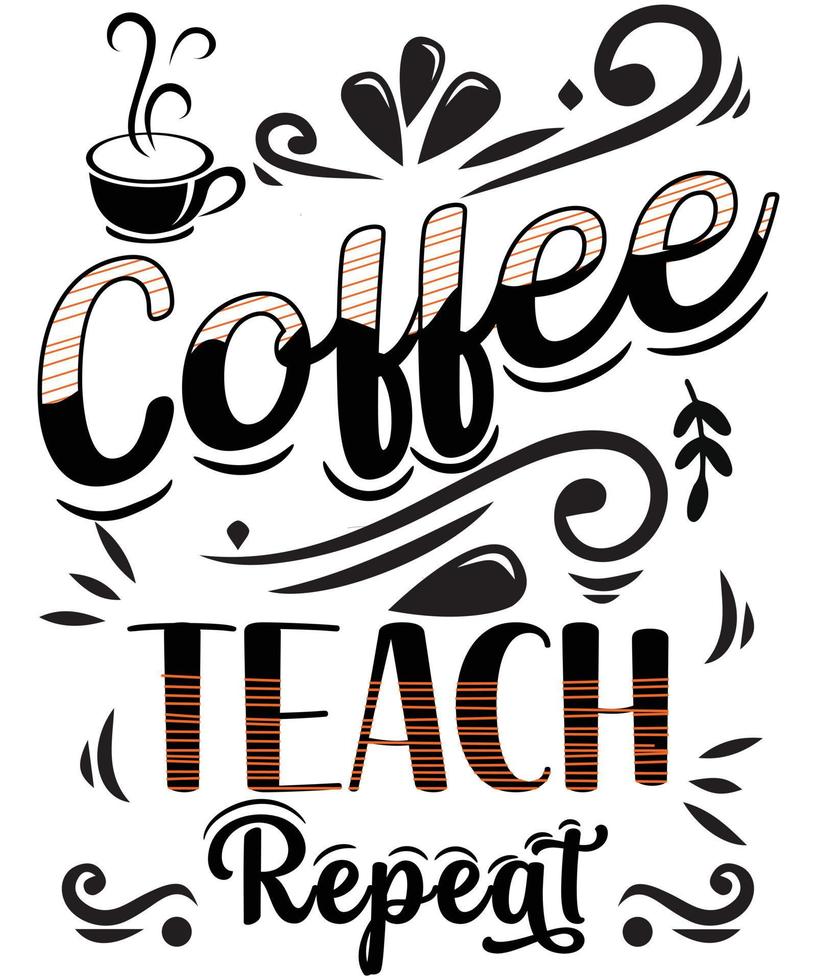 Coffee t shirt design vector eps