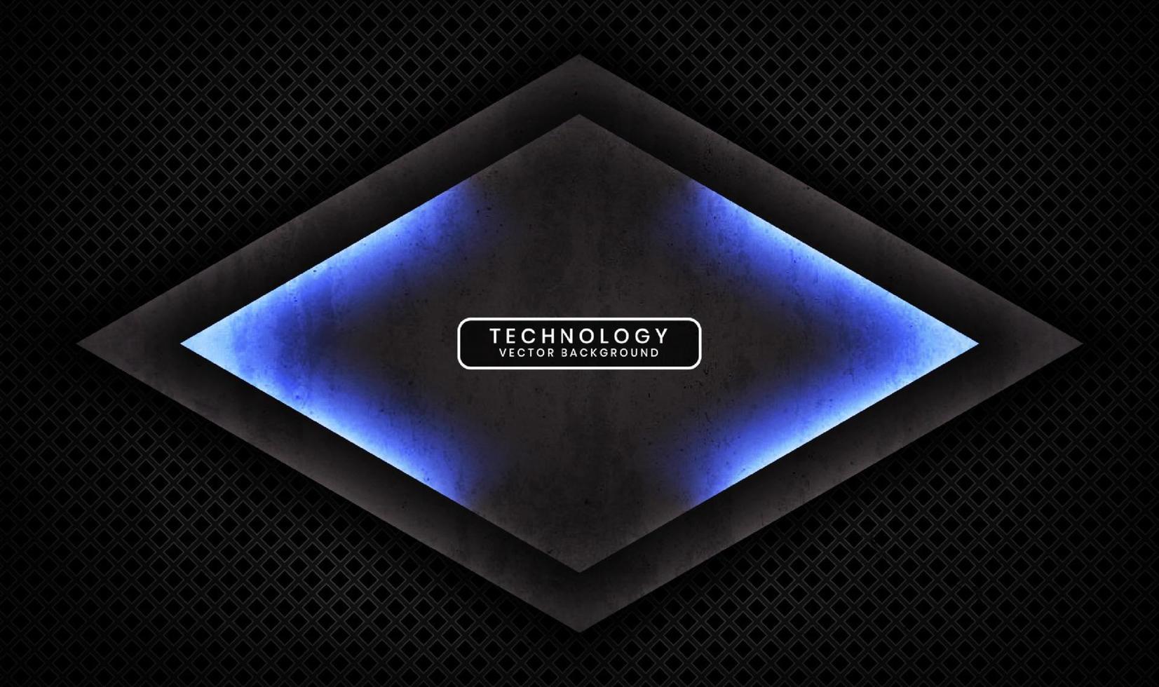 3D black rough grunge techno abstract background overlap layer on dark space with blue light decoration. Modern graphic design element cutout style concept for banner, flyer, card, or brochure cover vector