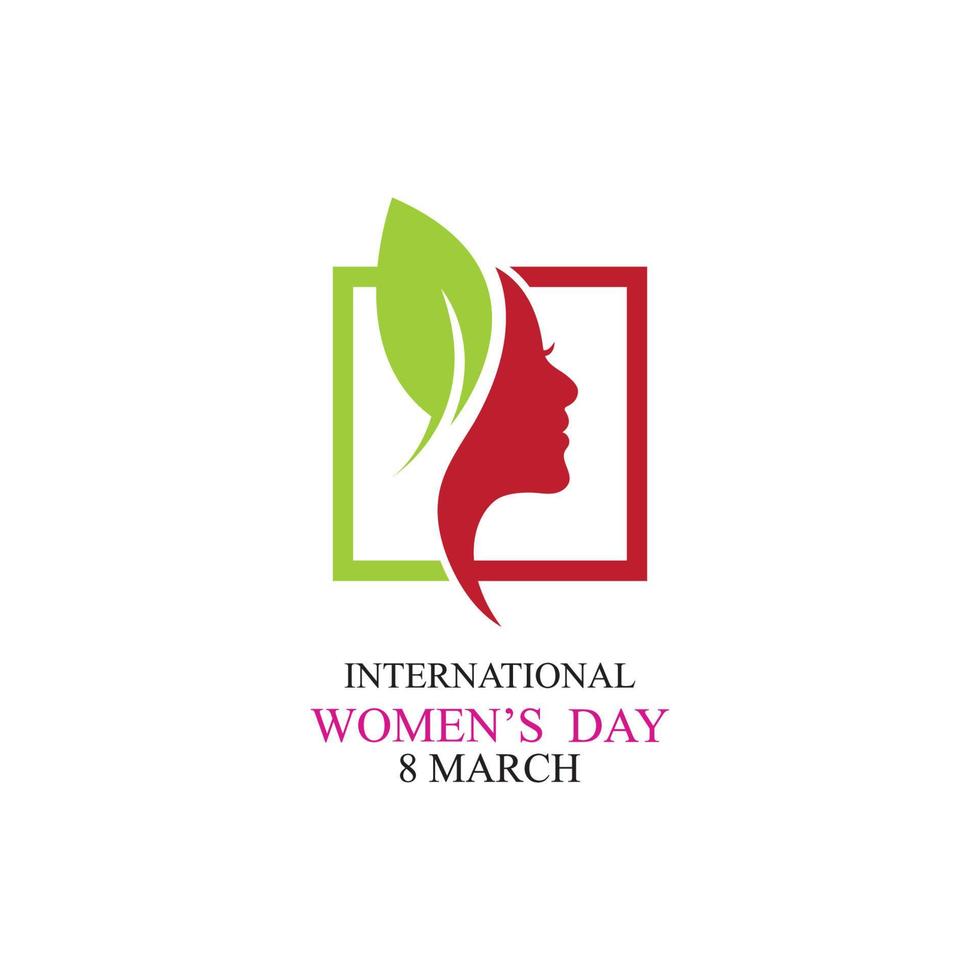 word international happy women day logo illustration design vector