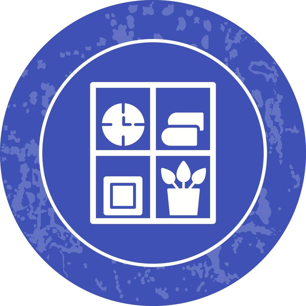 Bookshelf Vector Icon