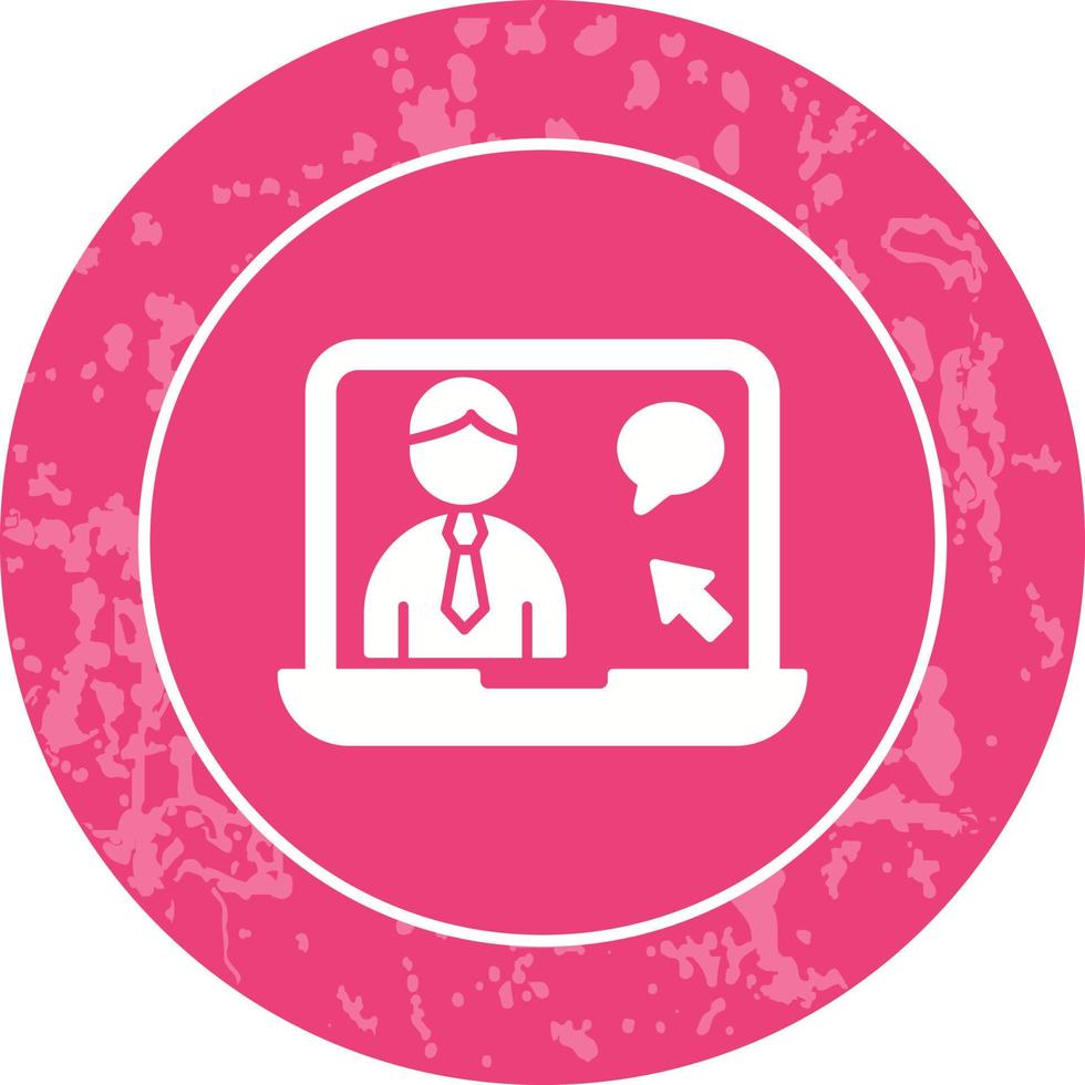 Online Interview Vector Icon