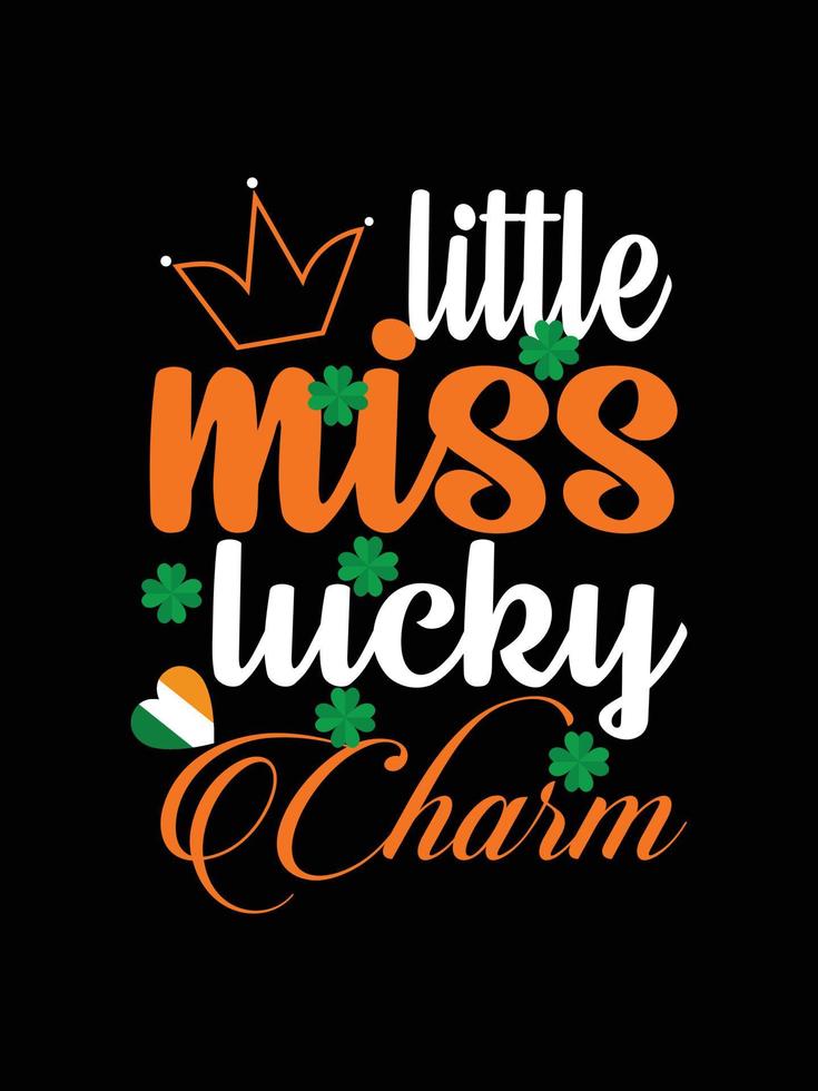 st. patrick's day typography colorful Irish quote vector Lettering t shirt design