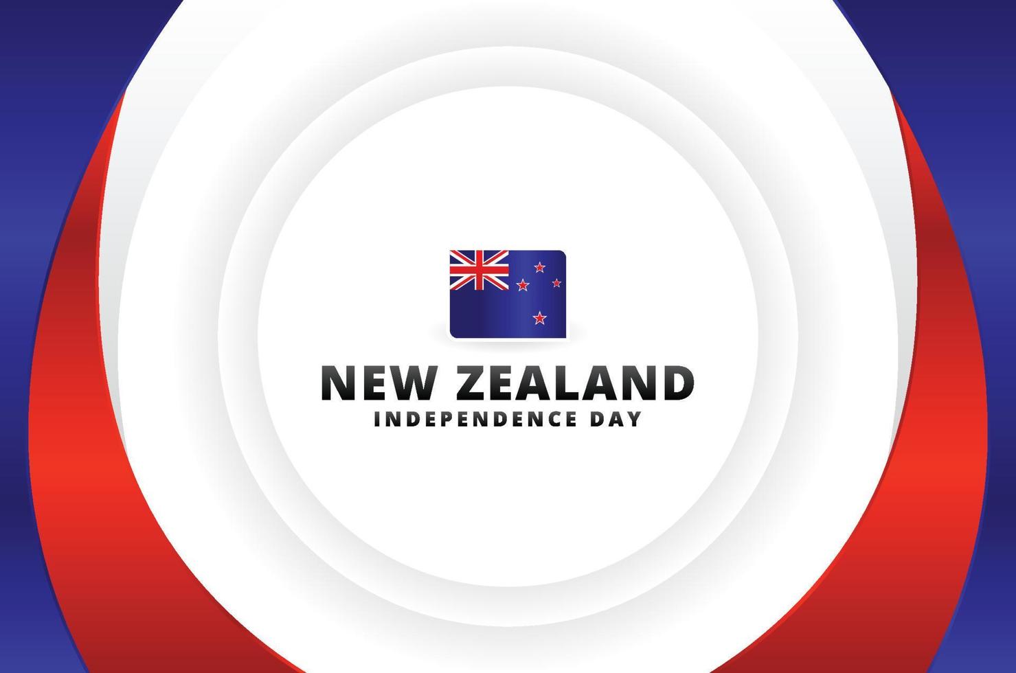 New Zealand Independence Day Background For Greeting Moment vector