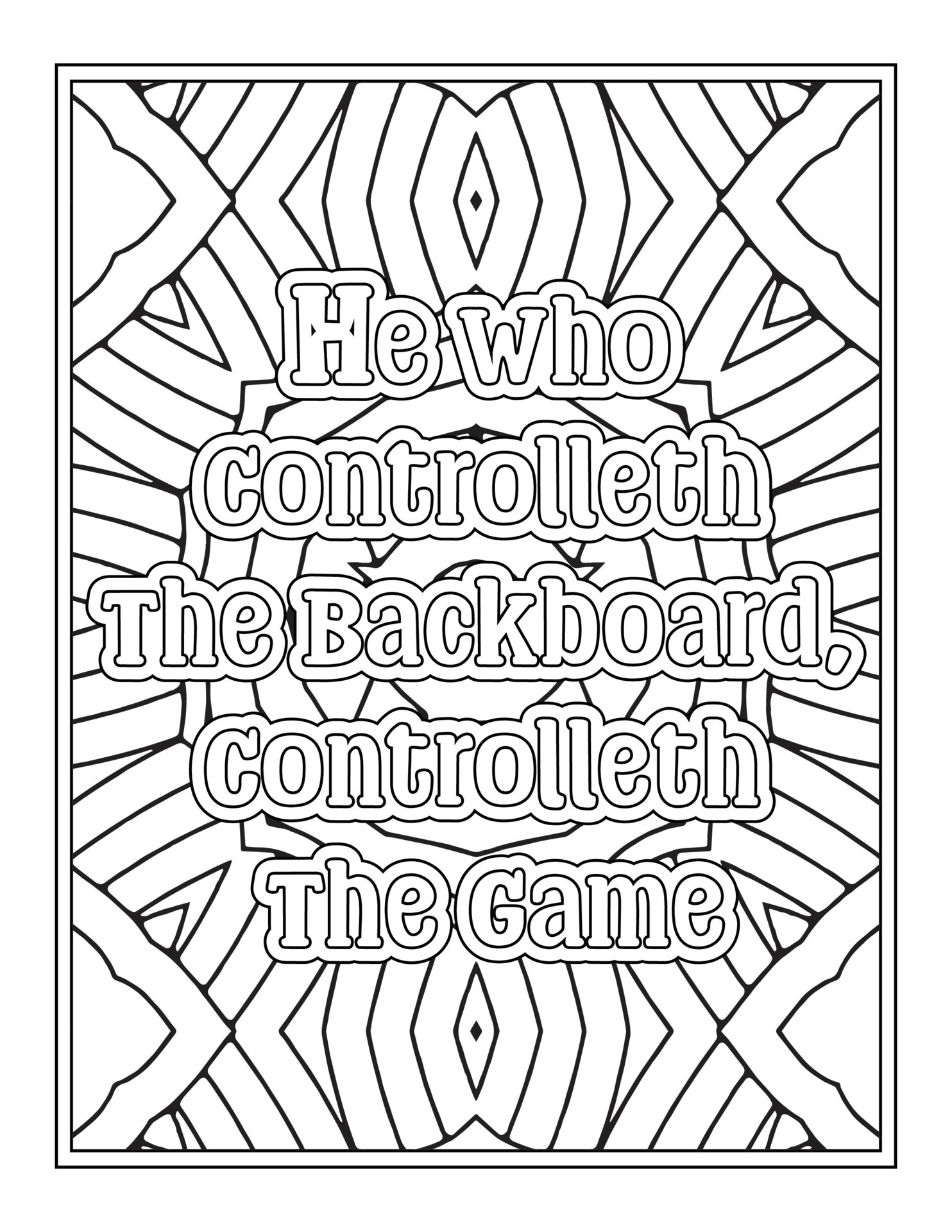 Basketball Quotes coloring book 18878711 Vector Art at Vecteezy