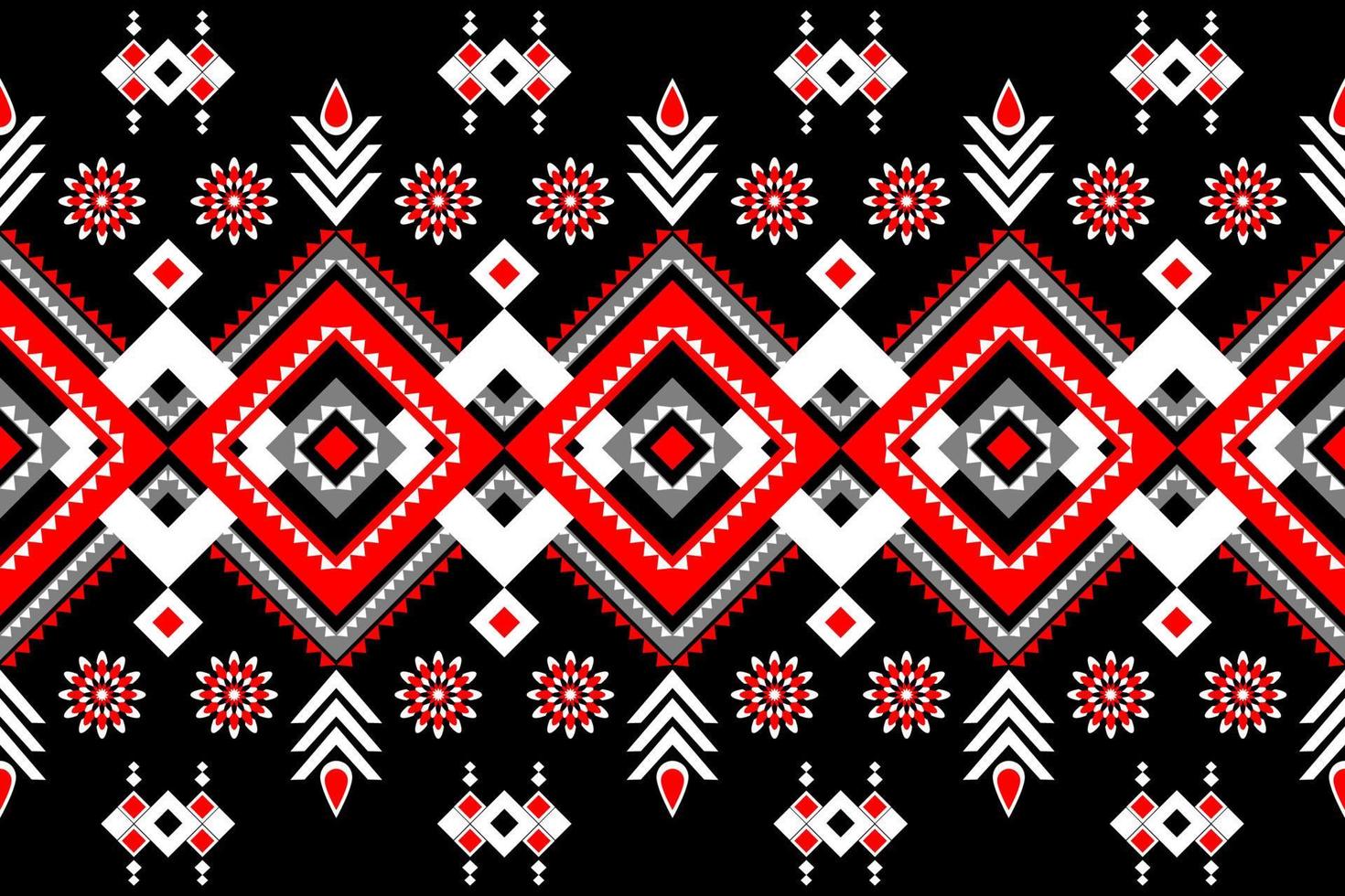 Geometric Fusion An Ethnic Pattern with a Modern Twist vector