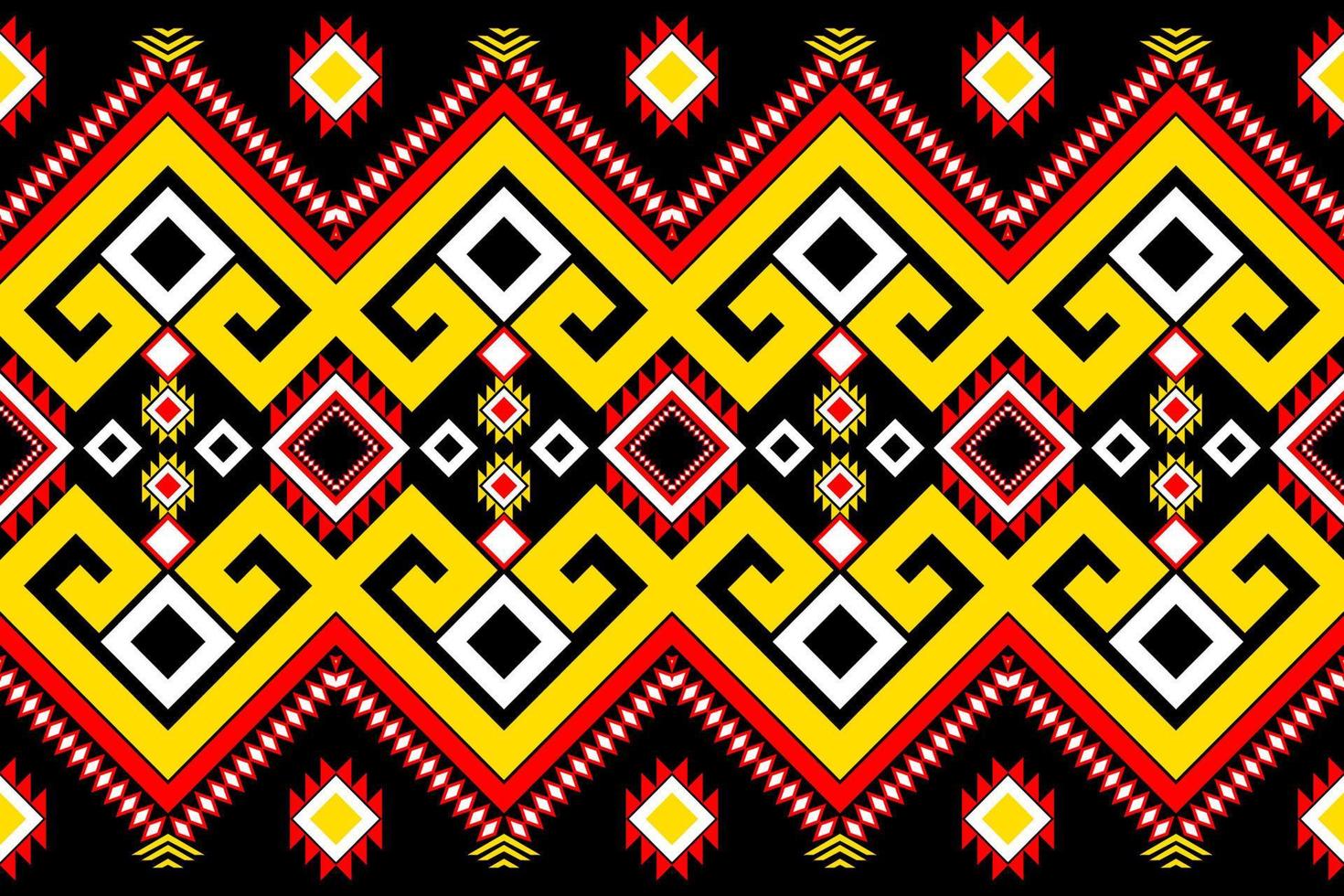 Geometric Fusion An Ethnic Pattern with a Modern Twist vector