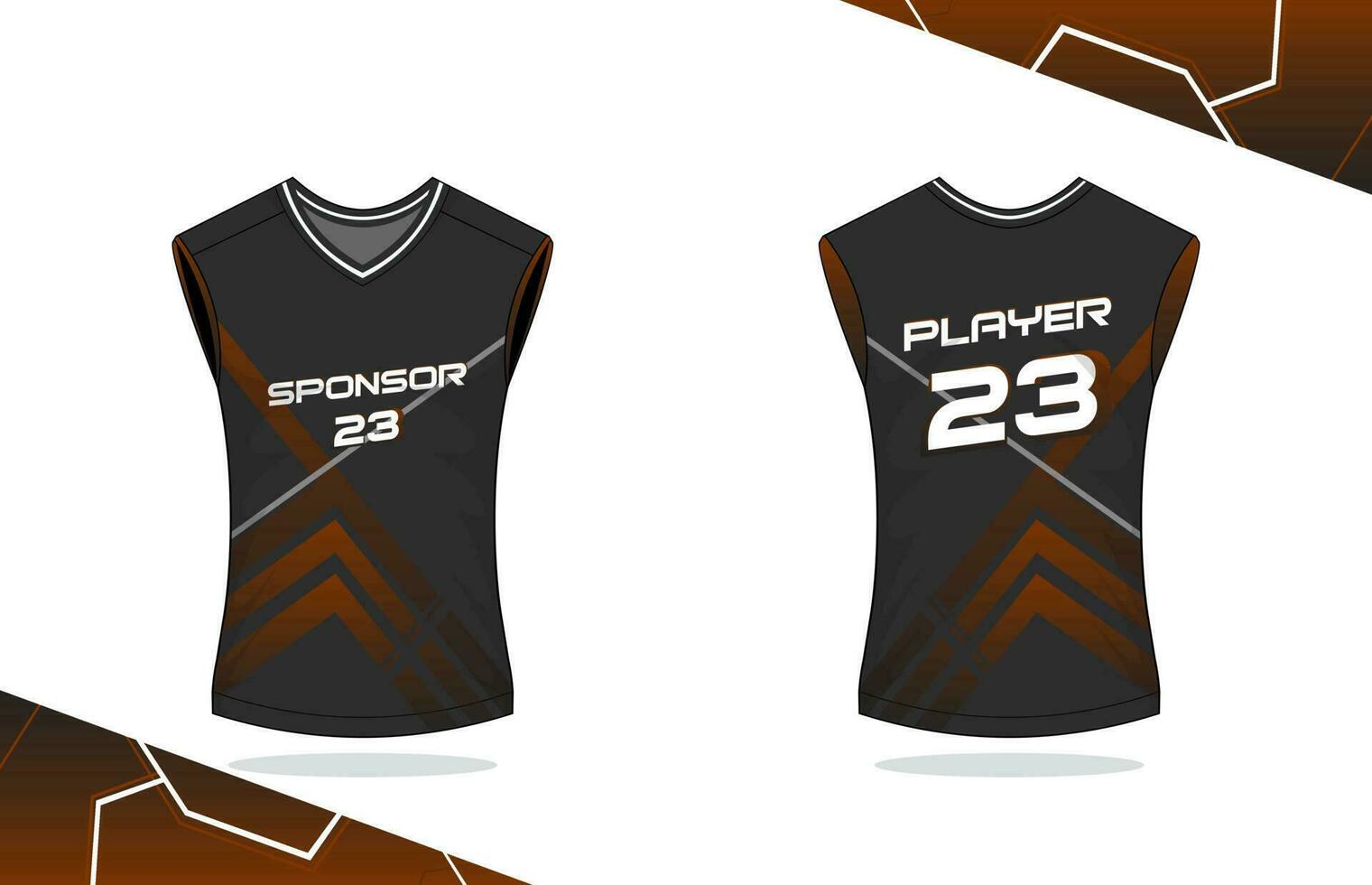 diseño de camiseta sin mangas de baloncesto vector