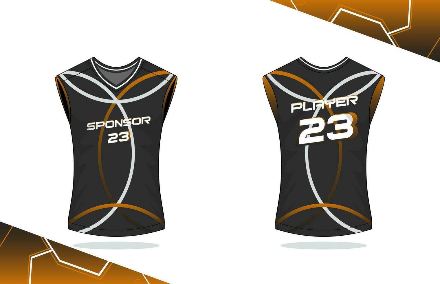 diseño de camiseta sin mangas de baloncesto vector