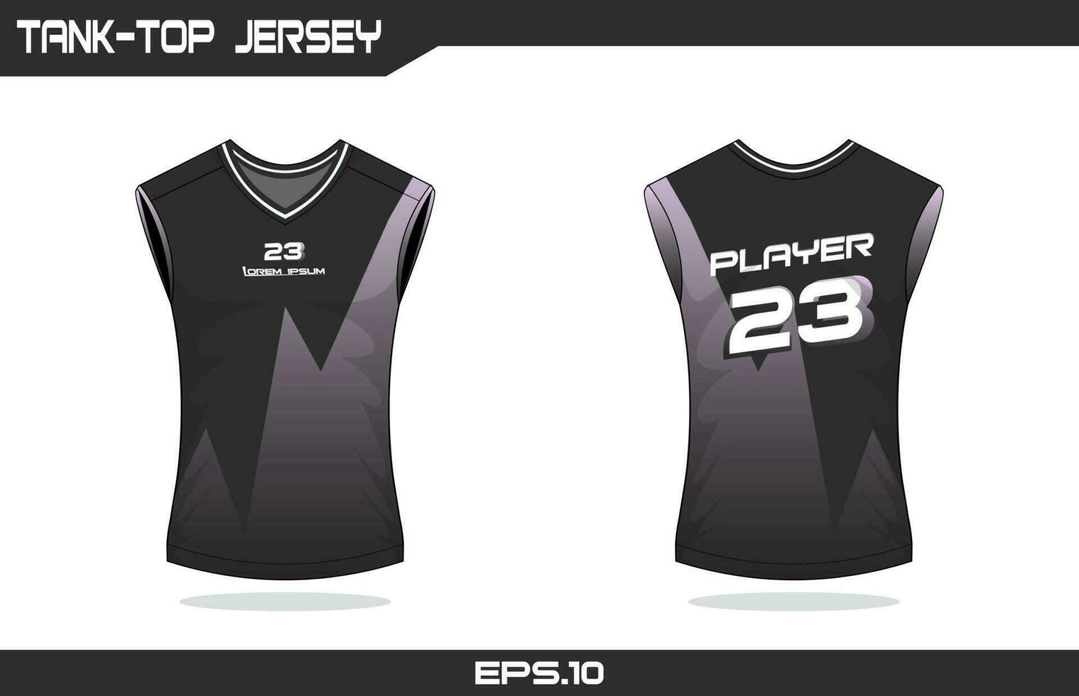 Basketball tank-top jersey design vector
