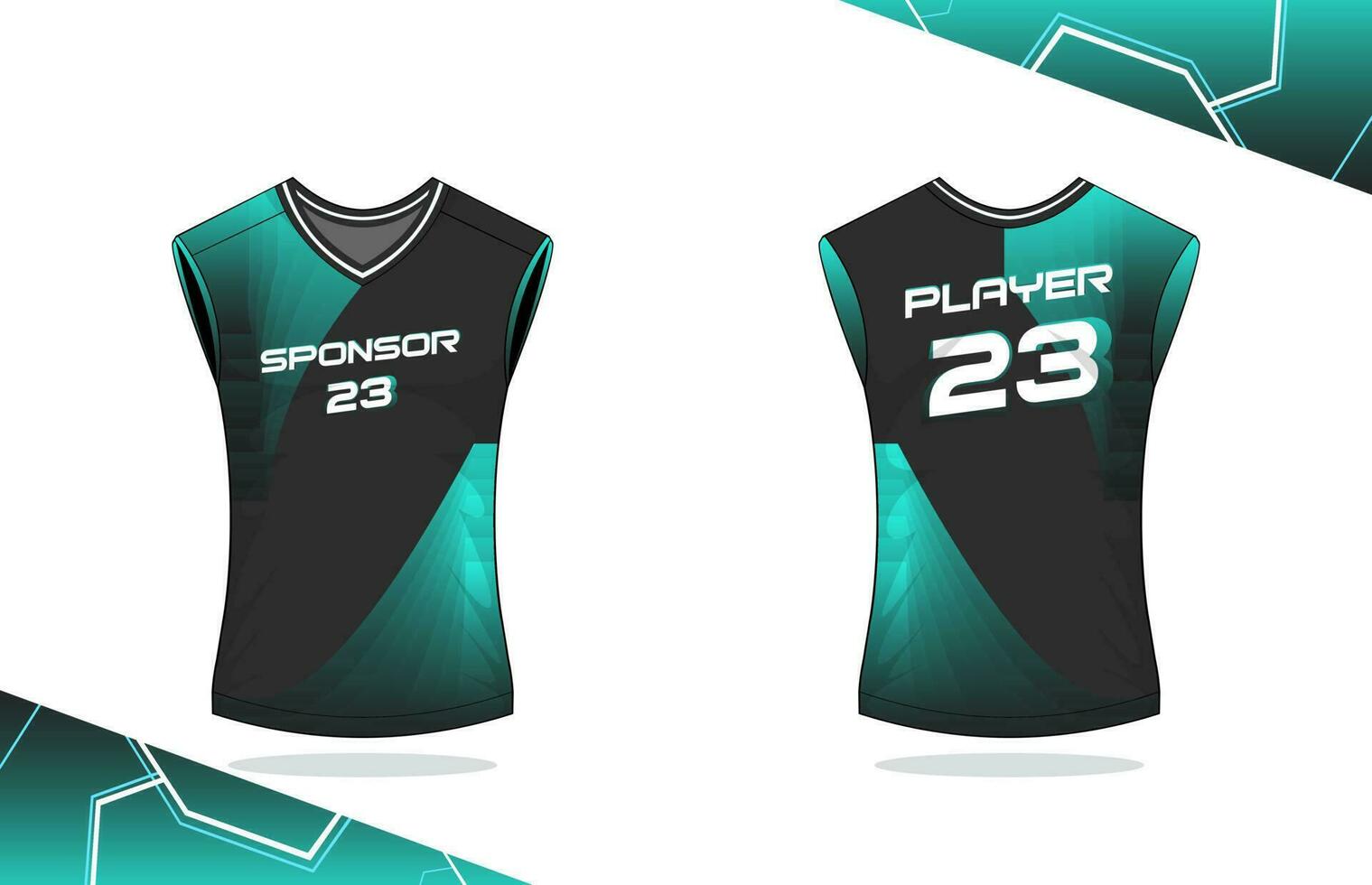 diseño de camiseta sin mangas de baloncesto vector