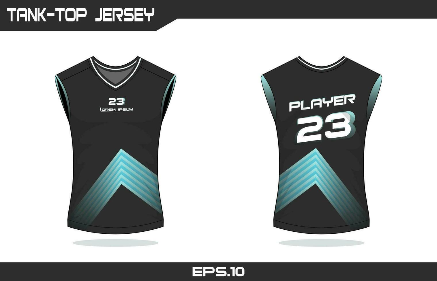 Basketball tank-top jersey design vector